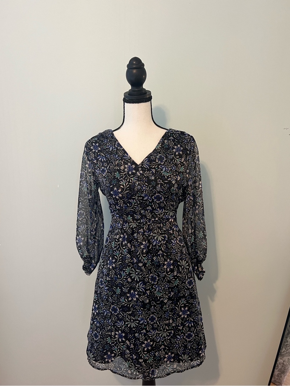 LOFT Floral V-Neck Dress NWT